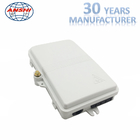 4 Cores 6 Cores FTTH Distribution Box Wall Mount With Screw Lock White Color