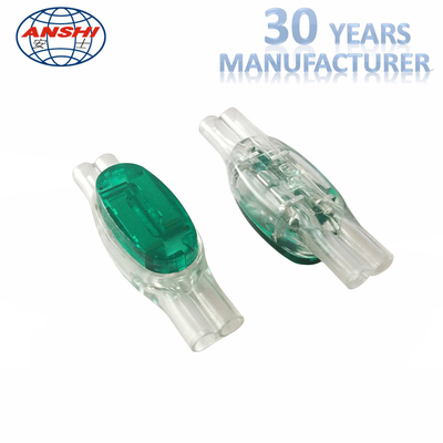 U1B GREEN COLOR 2 TO 2 PIN 0.9-1.3MM WIRE BUTT CONNECTOR WITH GREASE