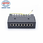 1U  8 Port CAT6 STP Rack Mount Patch Panel With Shielded