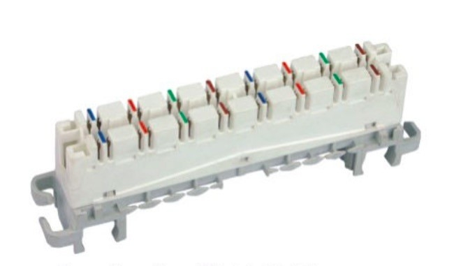 Highband 8 Pairs Module 110 Punch Block Cat6 PC Material For Networking