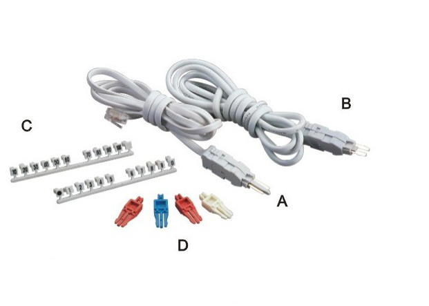 2 Core / 4 Core Plug Krone Test Cord Network Cable Telecom With Alligator Clips