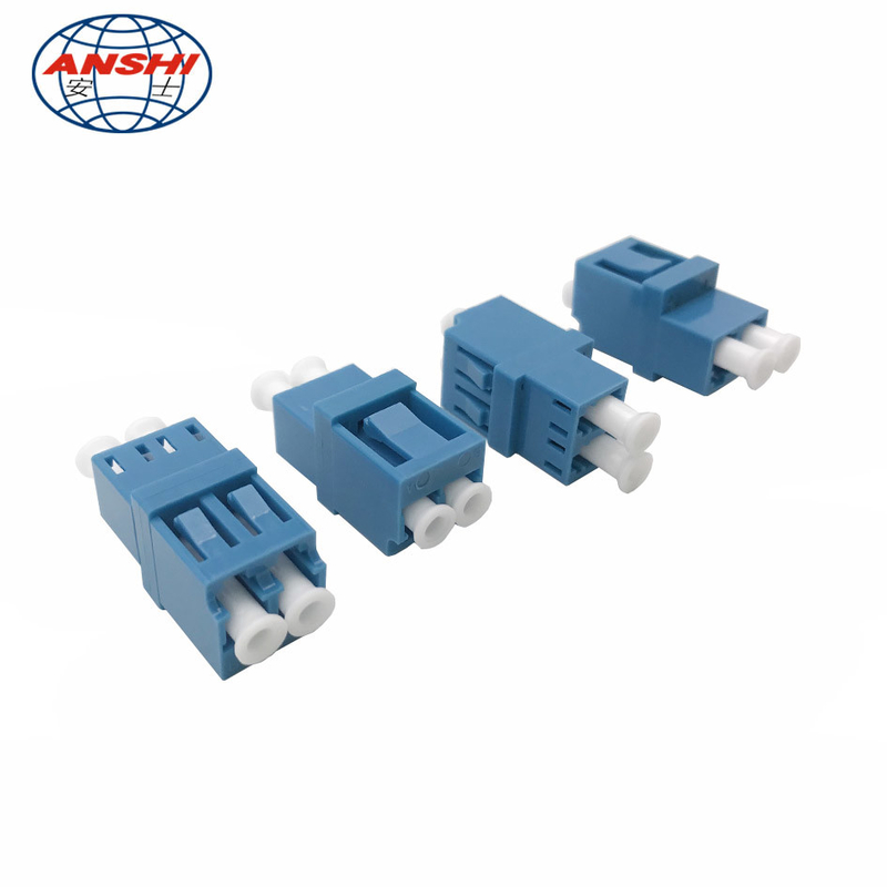 Anshi High Low Type LC/UPC-LC/UPC Duplex OS2 Singlemode Standard Fiber Optic Adapter