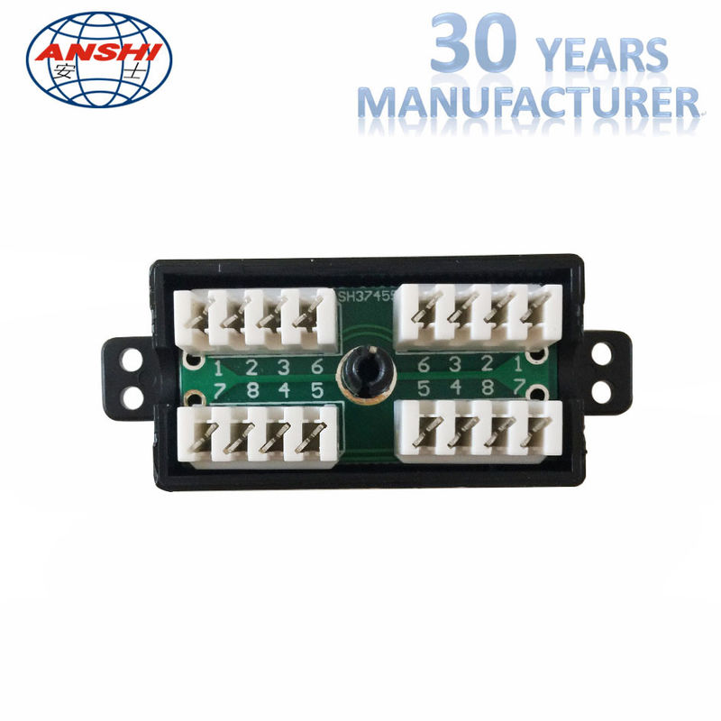 Kauden 10x CAT6 IDC 8-Way Junction Box – CCTV Inline PoE 24v Passive Cable Join Coupler, RJ45 Keystone Connector