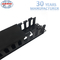 Plastic Networking Horizontal Cable Manager 19 Inch 2u 12 Ports Rack Mount