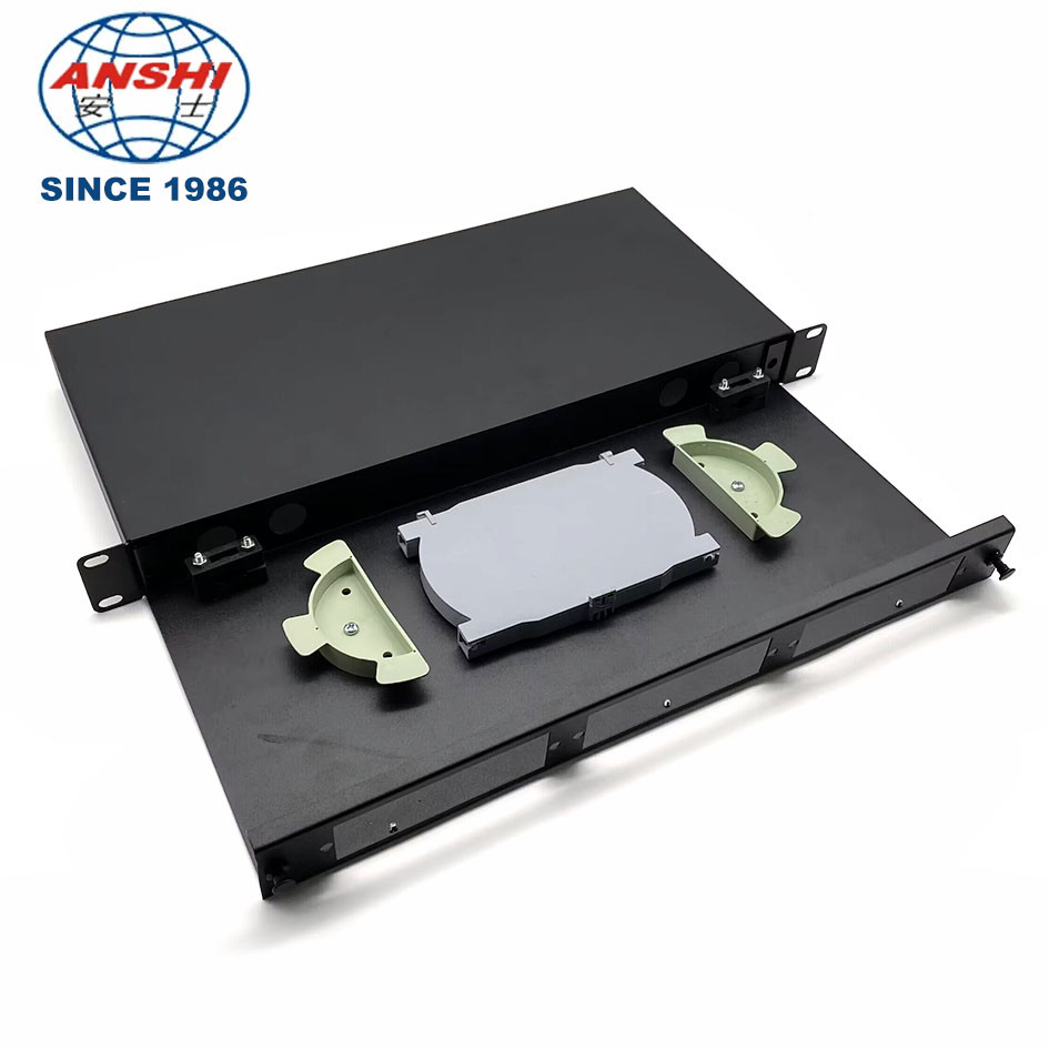 12 Ports 24 Cores SC/UPC Fiber Optic Patch Panel ODF 19 Inch Rack Mount