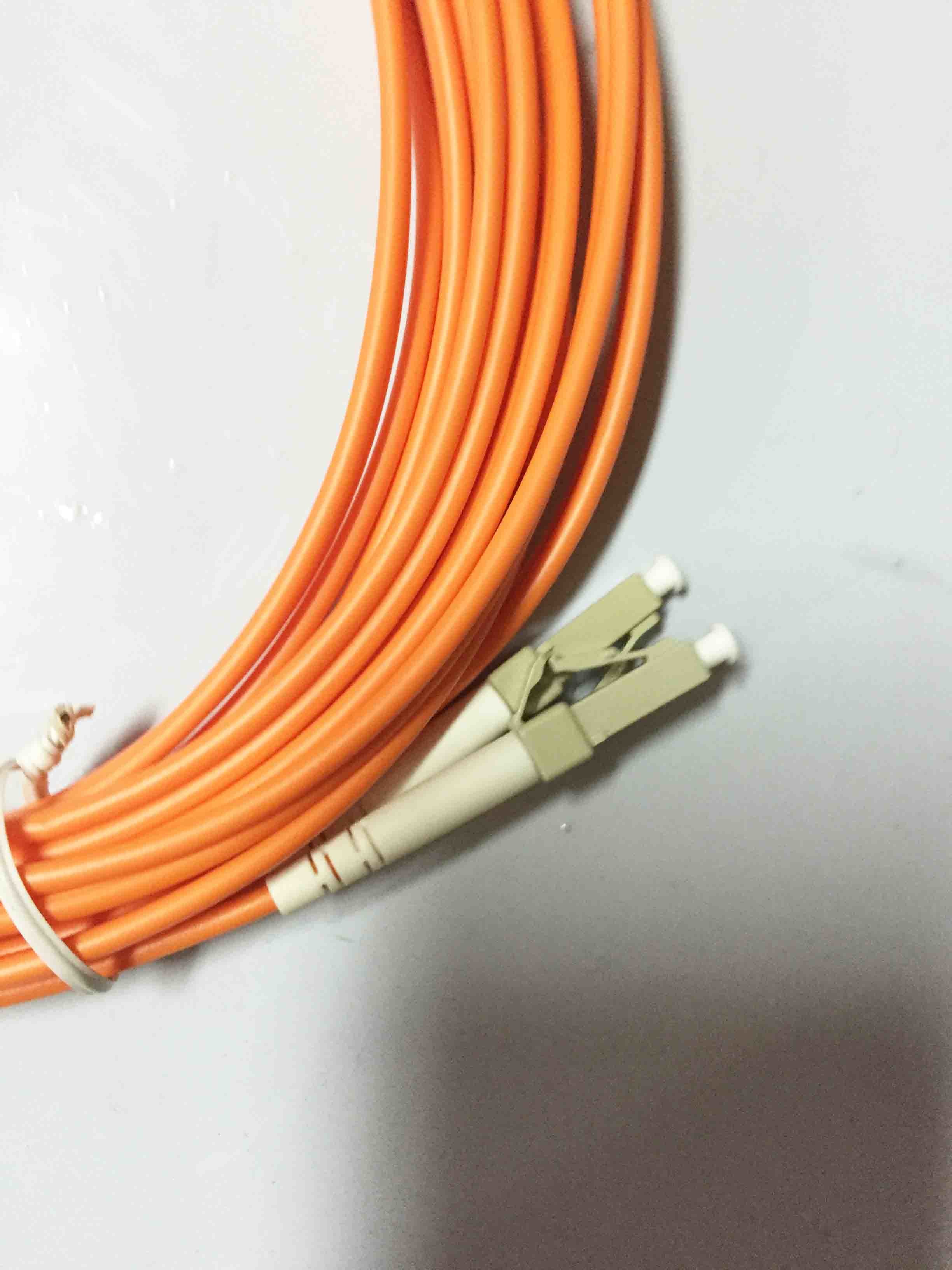 LC ST Patch Cord For Telecom System , Duplex Fiber Optic Cable 2M 3M 5M 15M