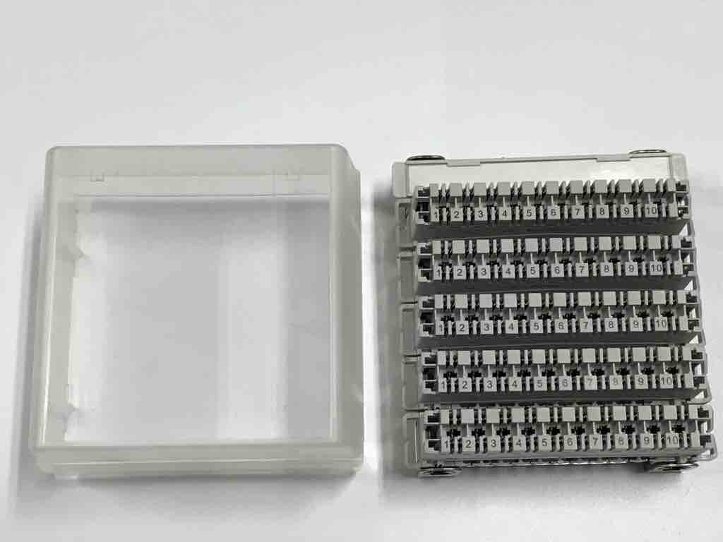 10 Pair Module 50 Pair MDF Terminal Block PC / PPT With Dust Cover Back