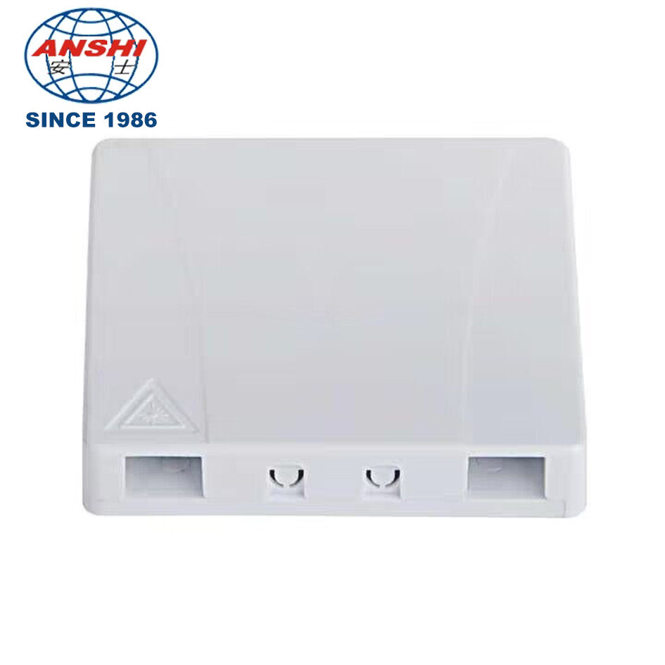 2 Port Ftth Faceplate Termination Box Socket Panel Fiber Distribution ...