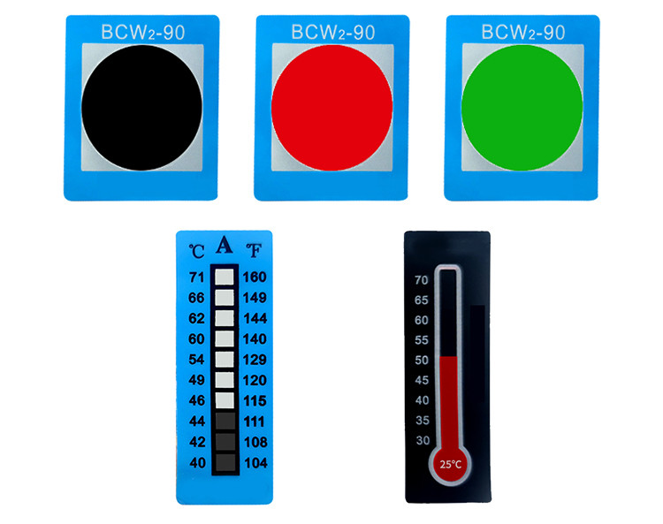 60°C/140°F Temperature Sensitive Labels Reversible Color Stickers
