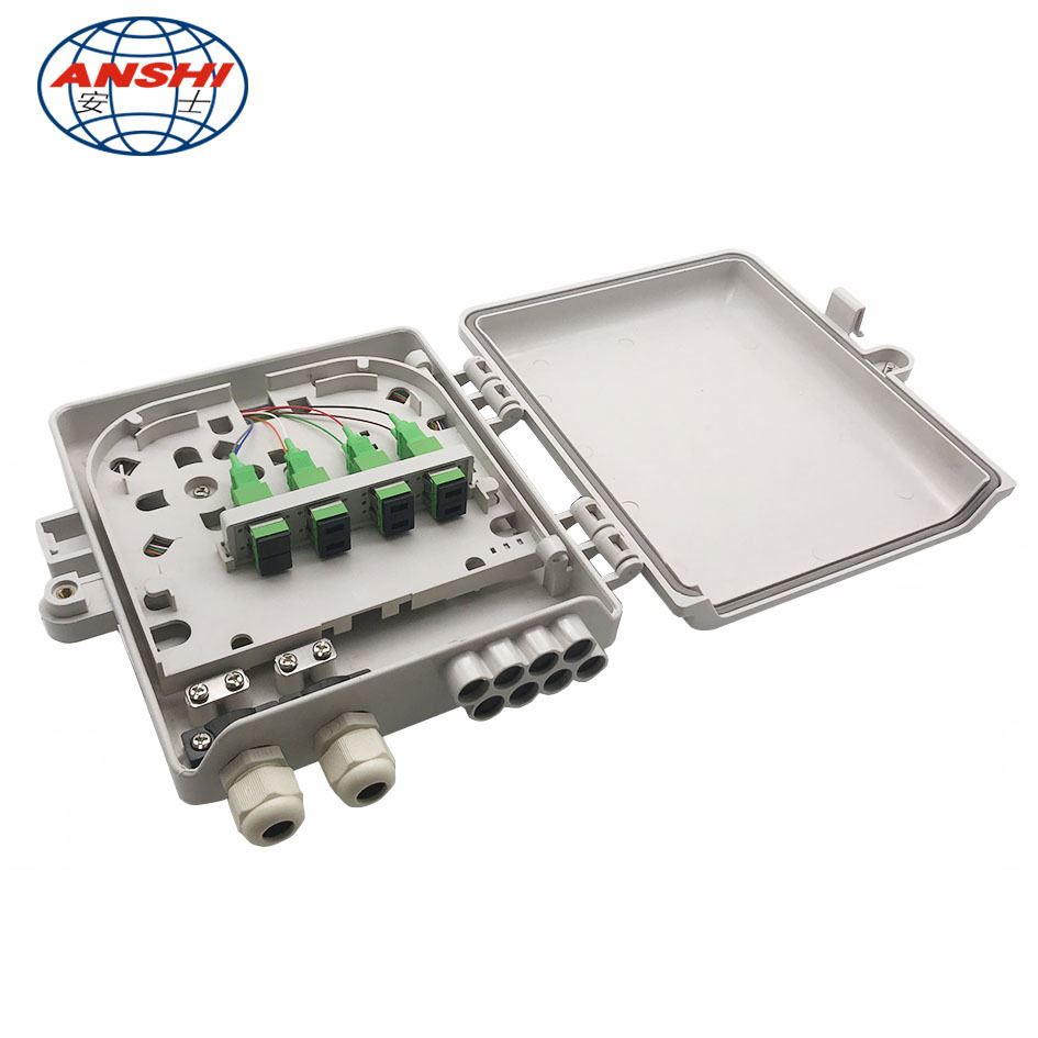 8 Core Outdoor Wall Mount Fiber Distribution Box IP65