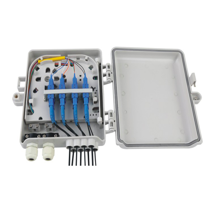 8 Core Outdoor Wall Mount Fiber Distribution Box IP65