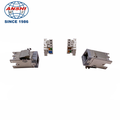ANSHI AMP-TWIST SLX Series Modular Jack Category 6A Shielded 4 Pair Without Dust Cover