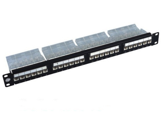19" 24 Port Rack Mount Patch Panel Cat6 110-IDC UTP Unshielded For Cabling