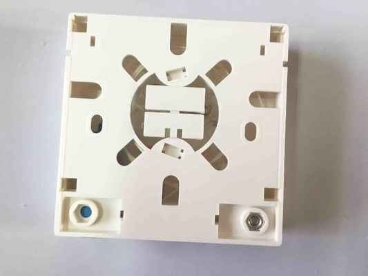 White ABS Material Optical Distribution Box 2 Ports Fiber Optic Faceplate