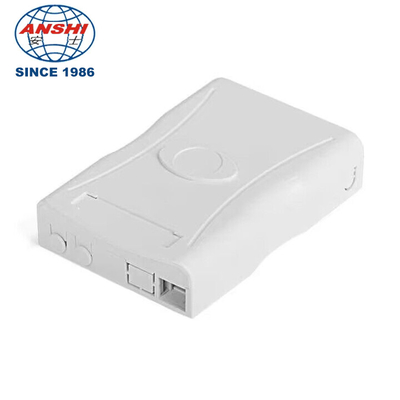 ANSHI SC/LC Port FTTH Rosette Box, Indoor Storage Fiber Optic Terminal Box