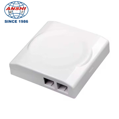 2 Port FTTH Faceplate Termination Box Socket Panel Optical Fiber Information Indoor Protection Box 86