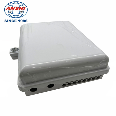 Plastic SMC 16 Core SC Fiber Distribution Box Waterproof FTTH PLC Splitter Box