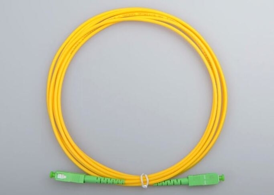 SC / APC - SC / APC 3m SM SX 2.0 3.0mm Patch Cable Optical Fiber Patch Cord LSZH