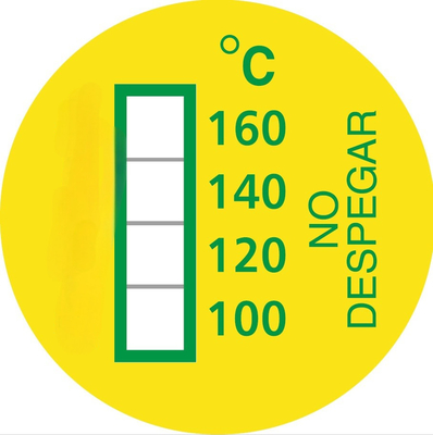 Irreversible Temperature Sensitive Labels 71-82℃ 160-180℉ Multi-Color