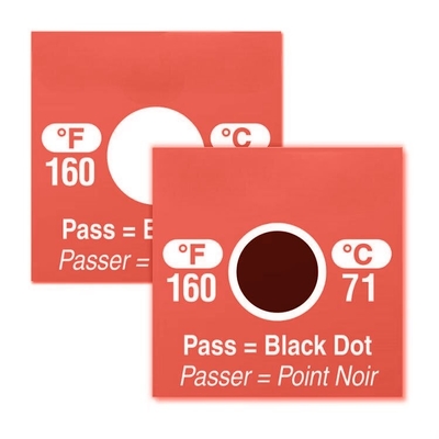 Irreversible Waterproof Temperature Sensitive Labels 40-180℃