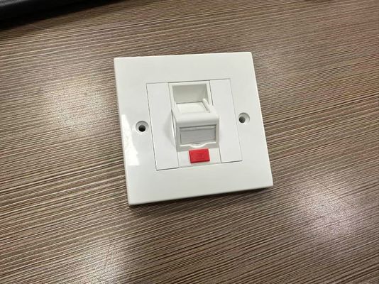 ANSHI LJ6C British Style Snap-In 1 Port Faceplate RJ45 Frame 86*86MM