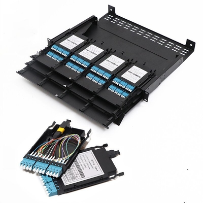ANSHI 1U 144 Cores Patch Panel Loaded With MPO MTP Cassette
