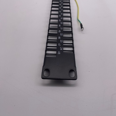 Modular High Density Zig Zag patch panel, 48xRJ45/u/s, unequipped, 1U