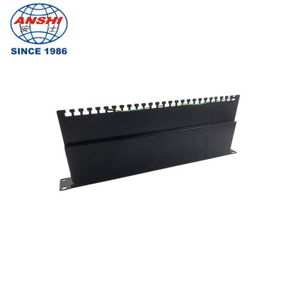 19 Inch 1U 50 Port Krone IDC Voice Patch Panel with Corrosion Resistant Steel