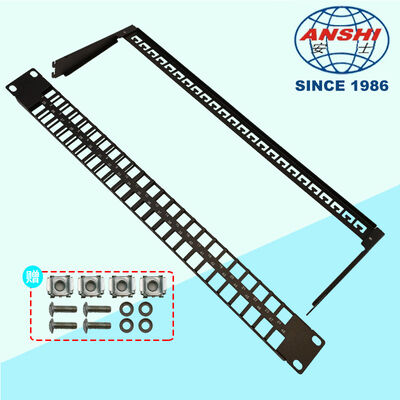 19 Inch 1U 48 Port UTP Unloaded Blank Network Patch Panel Unshielded Rack Mount Patch Panel