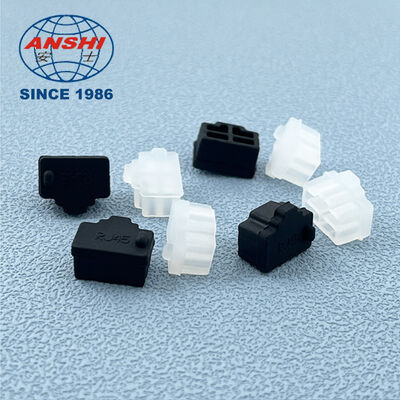Silicone Black Corrosion Resistant RJ45 Port Dust Cover for Ethernet Port Protection