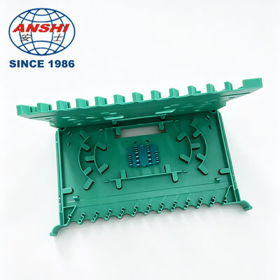 24 Core Integrated Fiber Splice Tray SC FC Connector, Telecom Grade 24C ODF Splice Tray, Fiber Optic Splice Tray Without Jumper