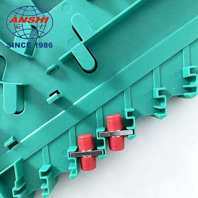 24 Core Integrated Fiber Splice Tray SC FC Connector, Telecom Grade 24C ODF Splice Tray, Fiber Optic Splice Tray Without Jumper