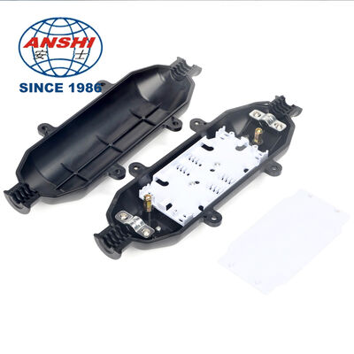 Mini Aerial Fiber Splice Closure 1 In 1 Out, 12/24 Core Optical Cable Joint Box, Fiber Splicing Maintenance Enclosure