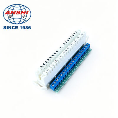 10 Pair 20 Pole LSA-PLUS Module PCB Terminal Telephone Connector XL-011L ABS Back Profile Mount Plugboard Telecom Parts