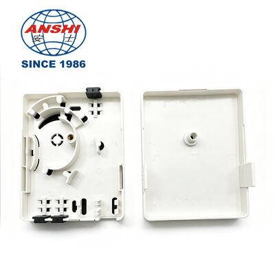 Mini FTTH Invisible 1-Core Optical Patch Panel Terminal Box Fiber Optic Wall Socket for 3G & 4G Networks