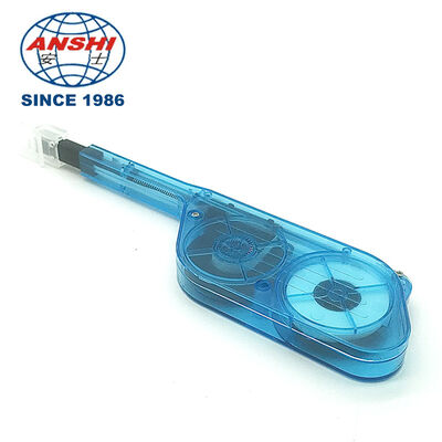 One Press One Click Fiber End Face Cleaner, Fast Wipe Tool for MPO/MTP Connector, Flange Optical Patch Cord MPO Fiber Connector Cleaner