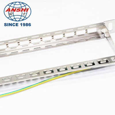 0.5U 19 Inch 24 Port STP Empty Blank Patch Panel, Highly Integrated Stainless Steel