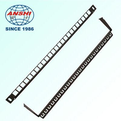 0.5U 19 Inch 24 Port UTP Empty Blank Patch Panel, Unshielded Highly Integrated Rack Mount Steel Patch Panel