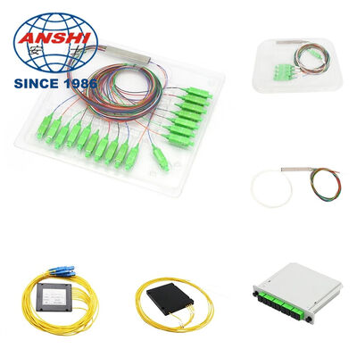OEM FTTH FBT 1x2 Fiber Optic Splitter Coupler 1310/1550nm Dual Window SC/APC