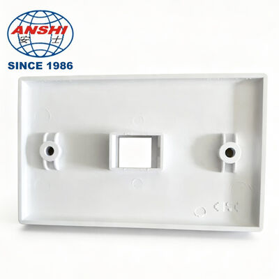 US Standard 1 to 6 Gang Wall Plate, ABS Flame Retardant Network Outlet Faceplate Cover