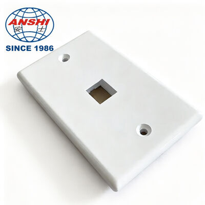 US Standard 1 to 6 Gang Wall Plate, ABS Flame Retardant Network Outlet Faceplate Cover