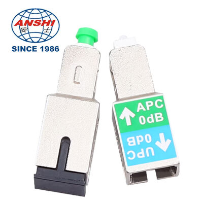 High Performance 0dB Fiber Attenuator, SC/APC Male-SC/UPC Female Inline Plug, Single/Multimode 1310/1550nm