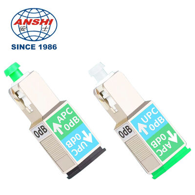 High Performance 0dB Fiber Attenuator, SC/APC Male-SC/UPC Female Inline Plug, Single/Multimode 1310/1550nm