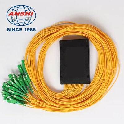 SC APC Connector ABS BOX Type 1x32 Fiber Optic PLC Splitter High Quality Cable Type Optical PLC Splitter