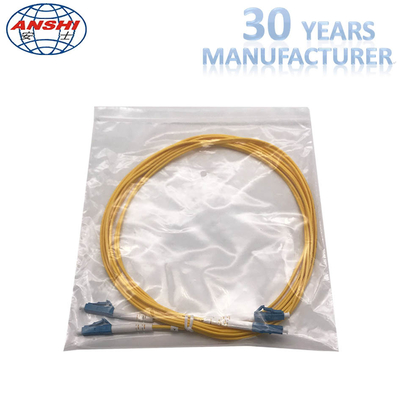 G652D Single Mode Optical Fiber Patch Cord LC - LC UPC Type 0.3dB Insertion Loss
