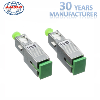 Metal Fiber Optic Accessories Fiber Optical Attenuator SC APC 5dB 7dB 10dB