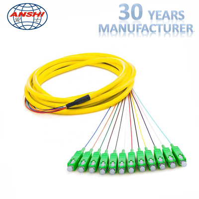 MPO Fiber Optic Patch Cord 12 core cable connection for cable expanding