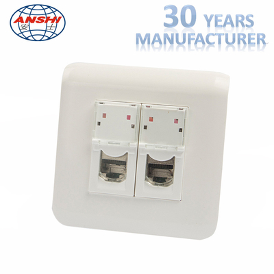 PC 2 Port 86 Type Network Ethernet Wall Plates